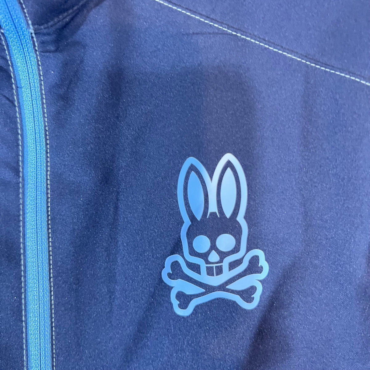 Psycho Bunny Track Jacket Mens Small Navy Blue Full Zip Lightweight Golf Sport