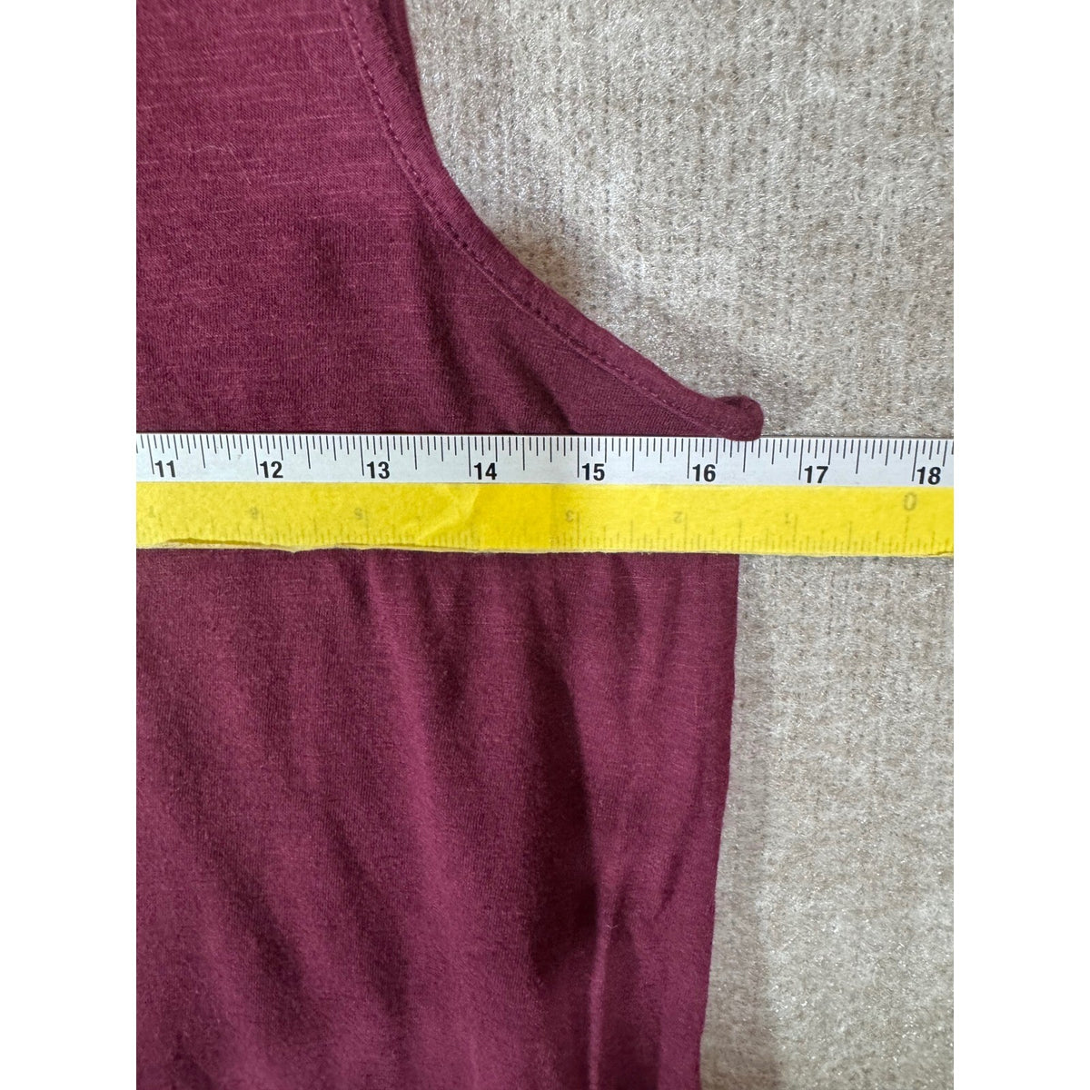 Banana Republic Tank Top Women M Maroon Keyhole Back Cotton Modal Minimalist