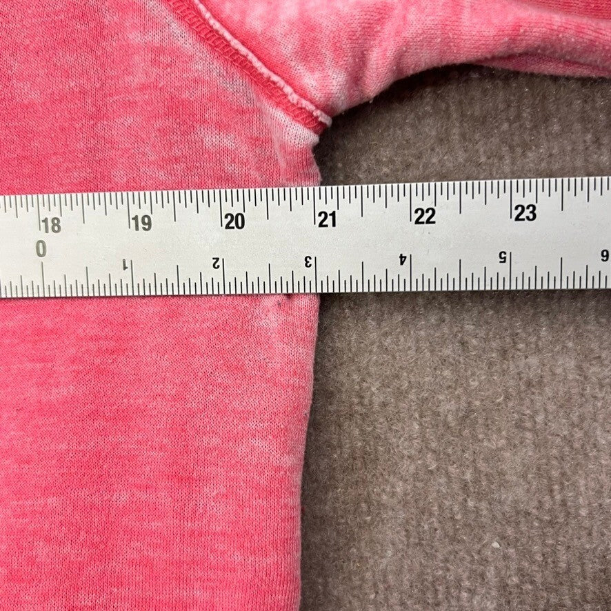 Calvin Klein L Pink Pullover Sweatshirt Cowl Neck Cross Front Athleisure Top