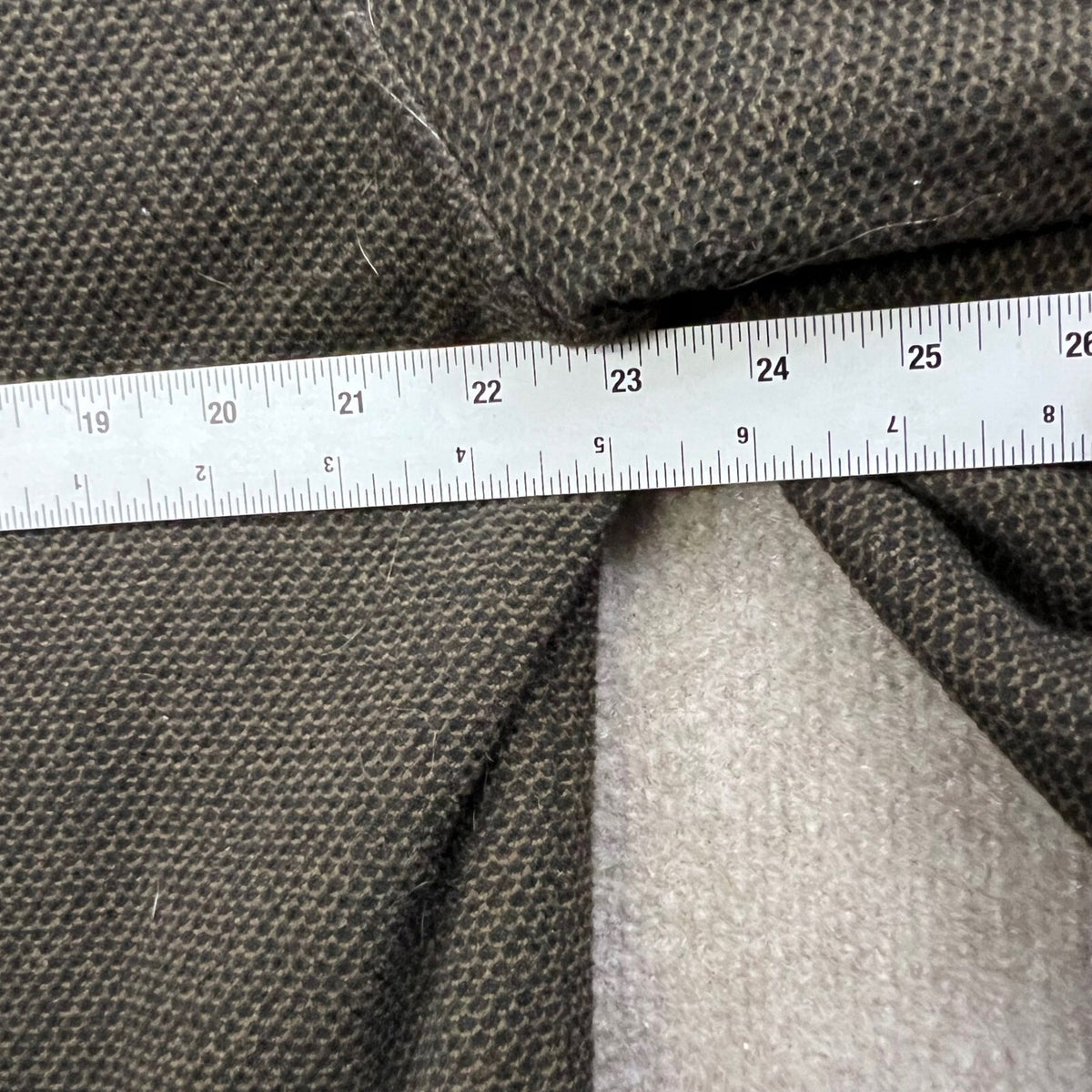 Orvis Mens Pullover Fleece Lined 1/4 Zip Brown Classic Collection Large L/G