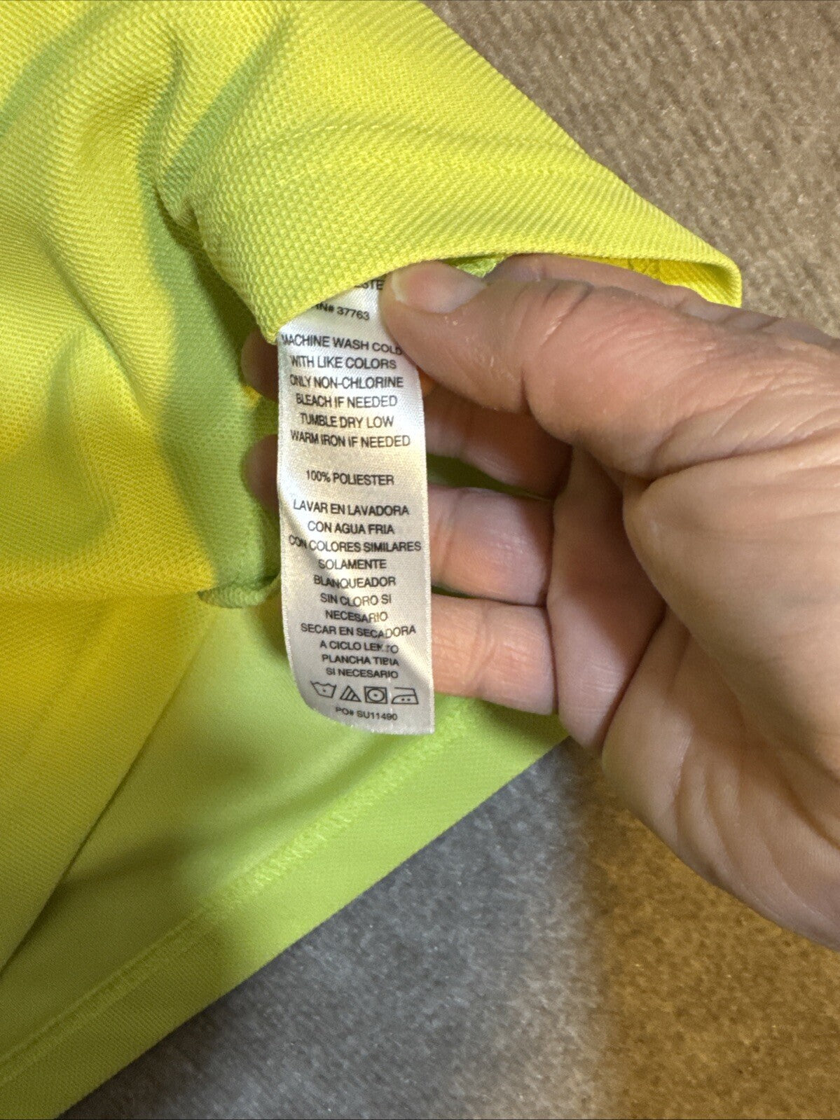 Callaway Golf Shirt XL Bright Yellow Green Performance Mens Polo
