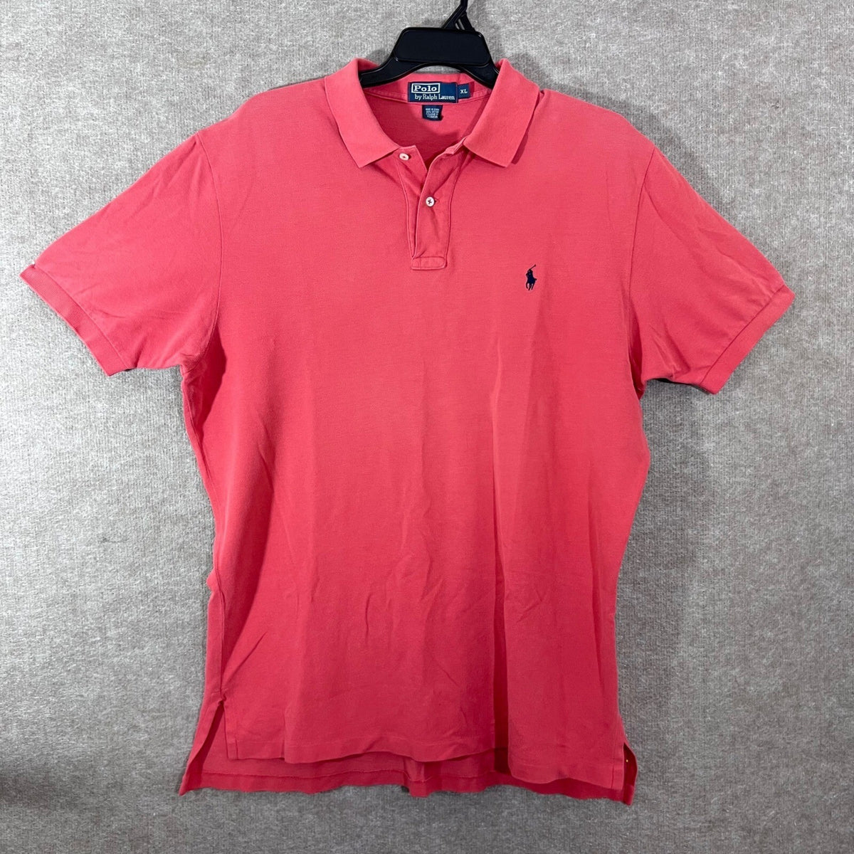 Polo Ralph Lauren Polo Shirt Mens XL Pink Short Sleeve Pique Classic Preppy