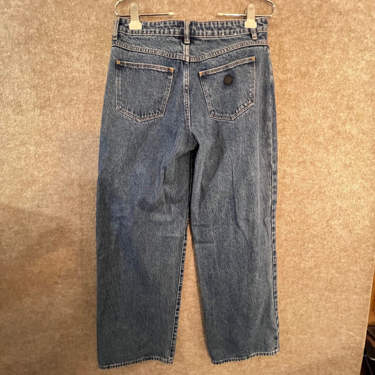 Abrand 99 Low Baggy Jeans Womens 27 Blue Denim Wide Leg 90s Skate Streetwear