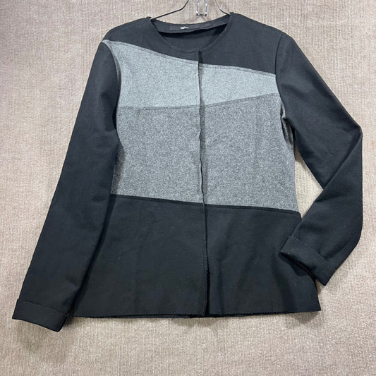 DEMOO PARKCHOON MOO Black Grey Colorblock Jacket Size 44 US S Minimalist
