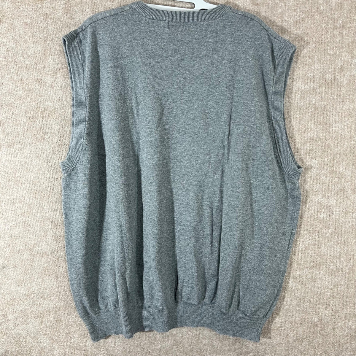 Oscar De La Renta Sweater Vest Mens XXL Argyle Knit V-Neck Preppy Minimalist