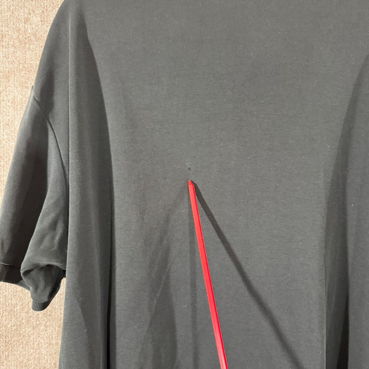 Polo Ralph Lauren Polo Shirt Mens XL Black Red Pony Logo Classic Minimalist FLAW