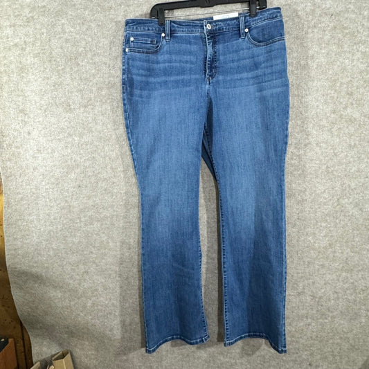 INC International Concepts Bootcut Jeans Womens 18 Medium Wash Denim Minimalist