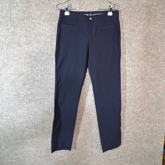 Bogner Sport Pants Womens 6 Navy Blue Stretch Zipper Pockets Gorpcore