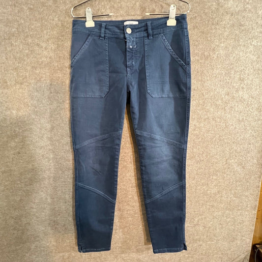 Closed Jeans Women 29 Skinny Denim Blue Candiani Denim Made in Italy Utility
