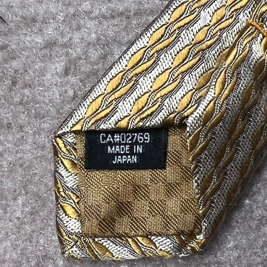 FORMAT 100% Silk Geometric Men Necktie Tie Business Formal Classic Vintage Japan