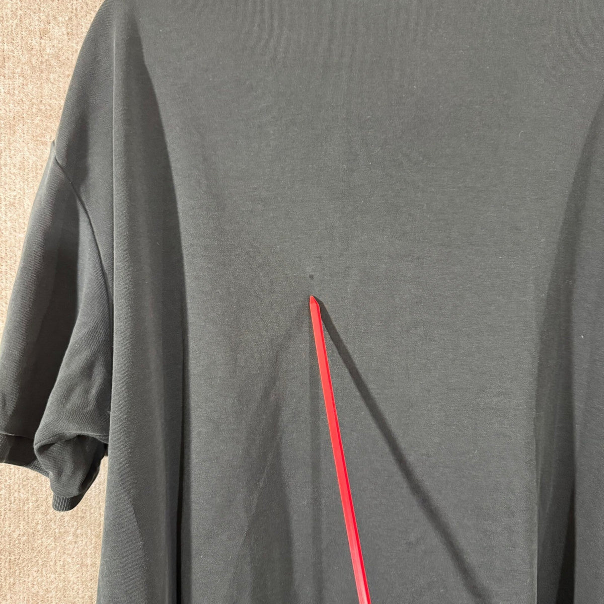 Polo Ralph Lauren Polo Shirt Mens XL Black Red Pony Logo Classic Minimalist FLAW