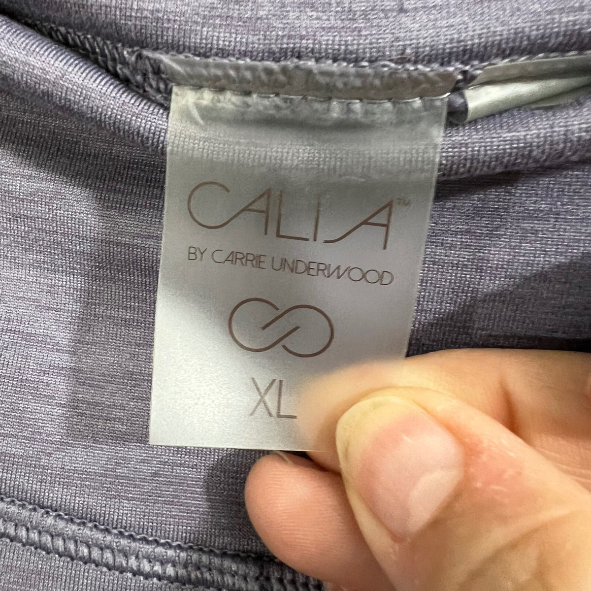 CALIA by Carrie Underwood XL Purple Activewear Cropped Leggings Zippers
