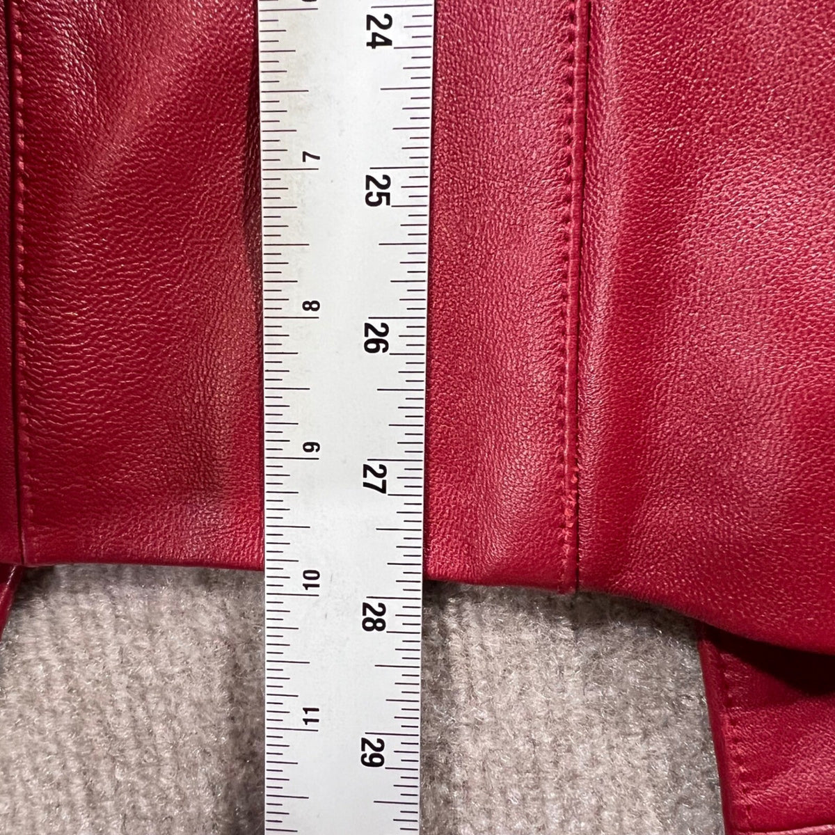 Valerie Stevens Burgundy Red Leather Statement Blazer Jacket Women XL