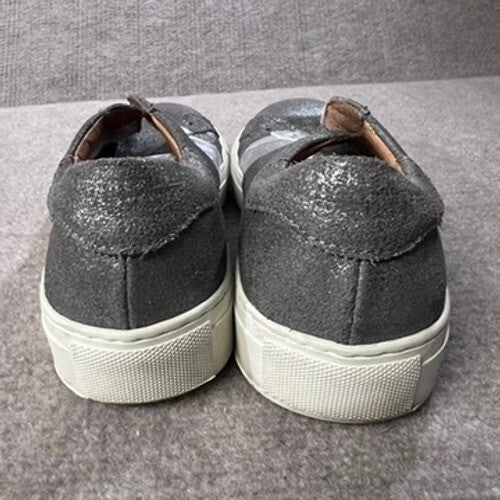 Skechers Street Los Angeles Silver Metallic Slip On Sneakers Size 7