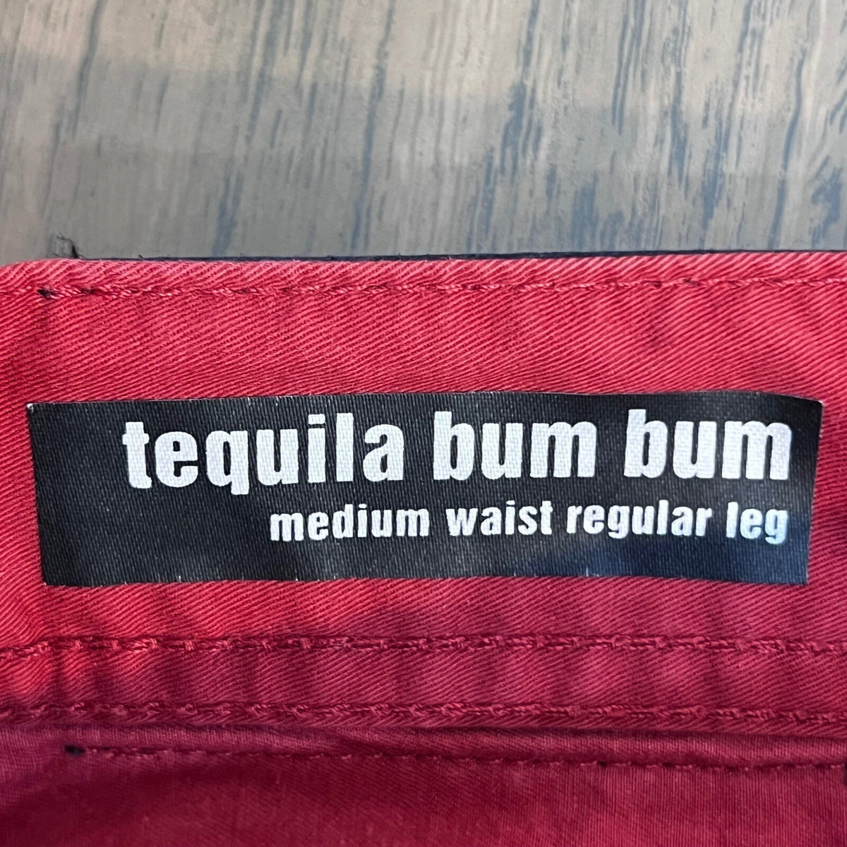 Love Moschino Tequila Bum Bum Pants Women 29 Red Regular Leg Cotton Designer