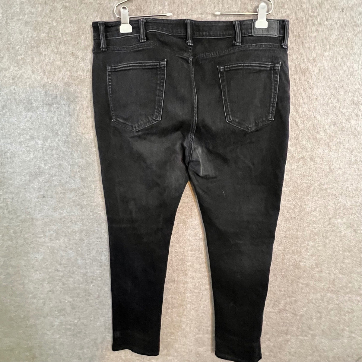 American Eagle Airflex+ Jeans Mens 40x30 Black Stretchy Slim Minimalist