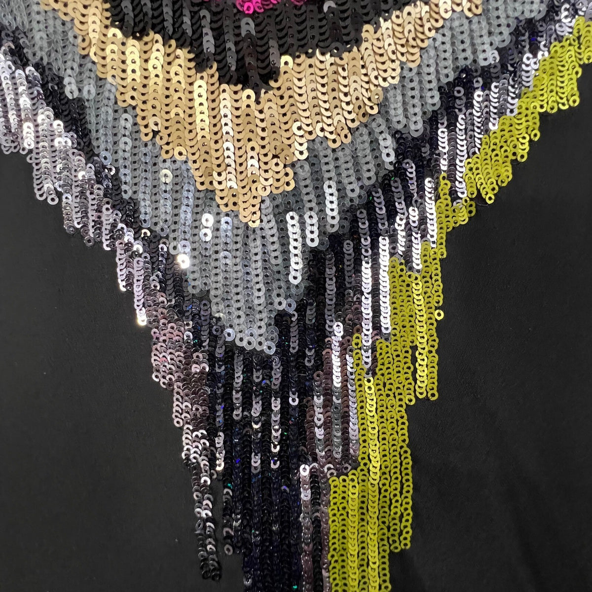 Olive & Oak Black Sleeveless Sequin Embellished Party Top - Size S