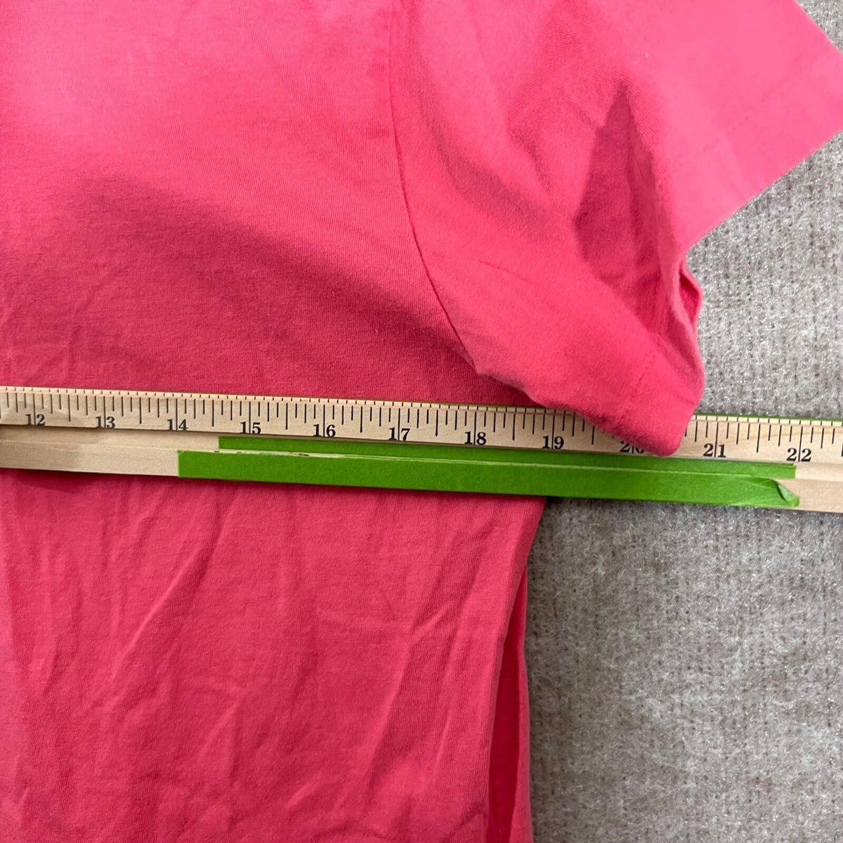 Y2K Ralph Lauren Sport T Shirt Womens L Pink Green V Neck Preppy Minimalist