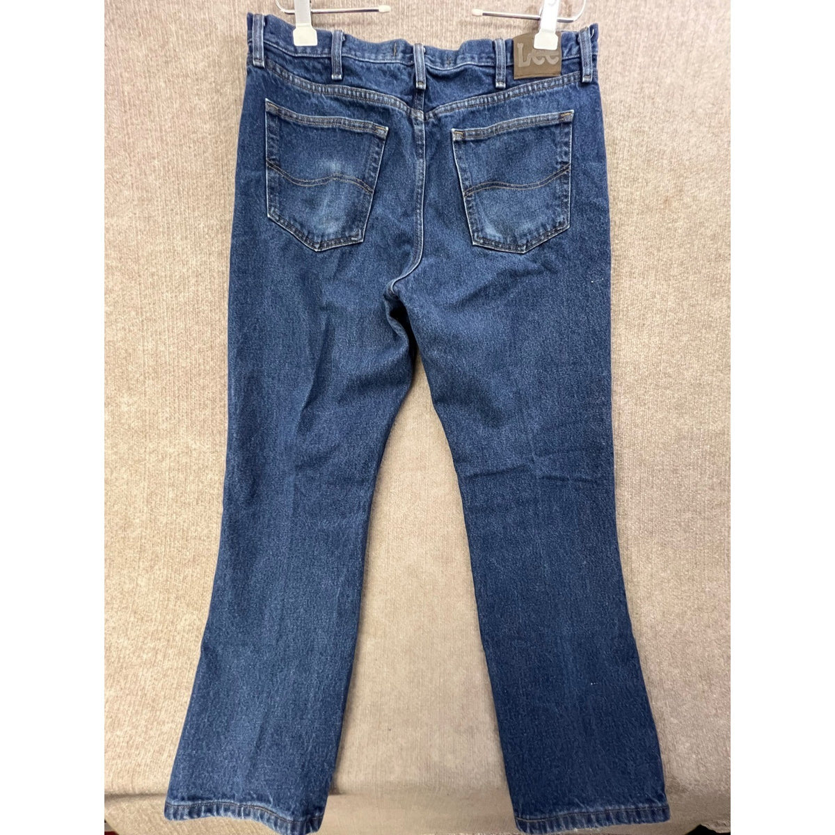 Lee Regular Fit Jeans Men's 38x32 Blue Denim Classic Casual Everyday Wear Pants