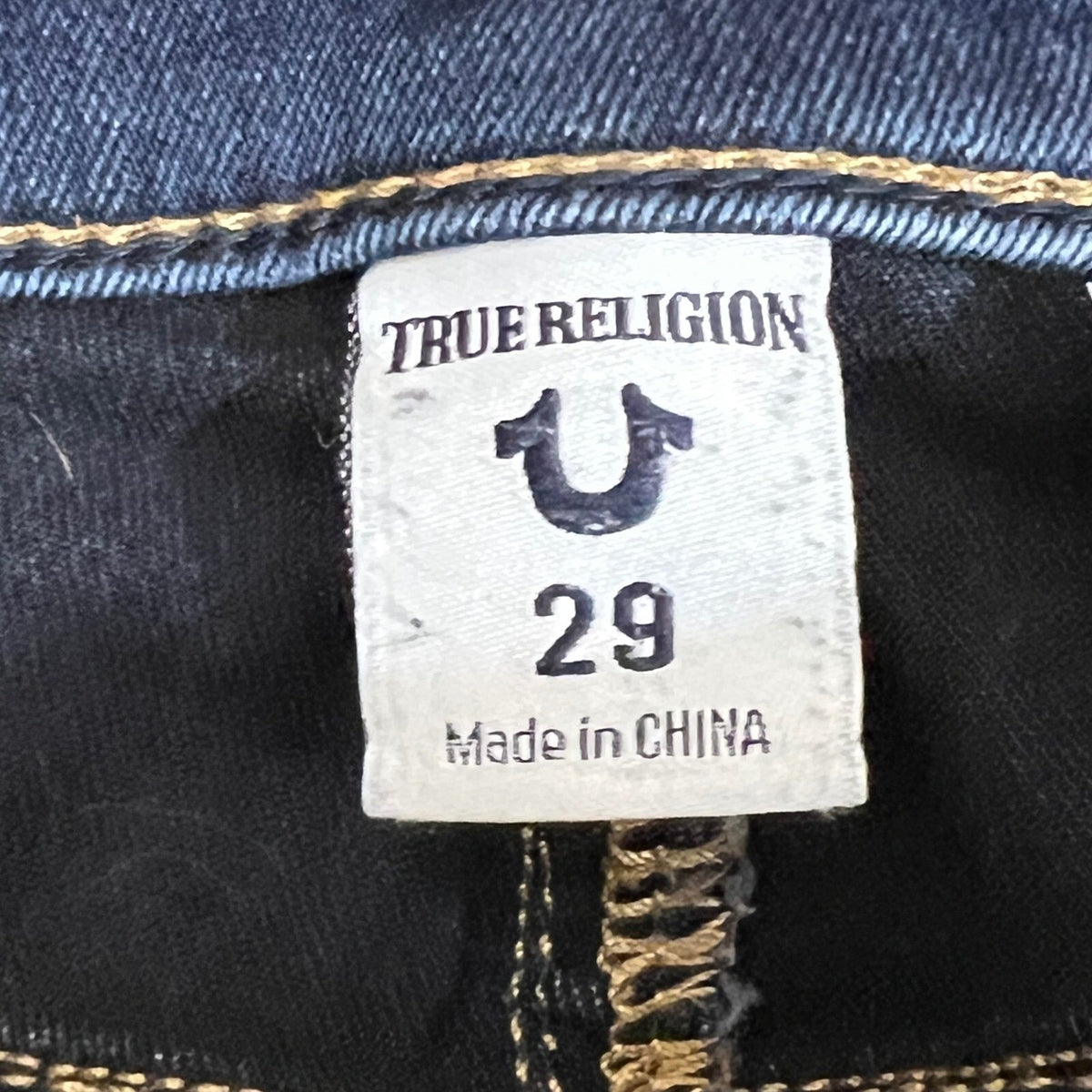 True Religion Jennie Curvy Skinny Jeans Womens 29 Dark Wash Stretchy Y2K Boho