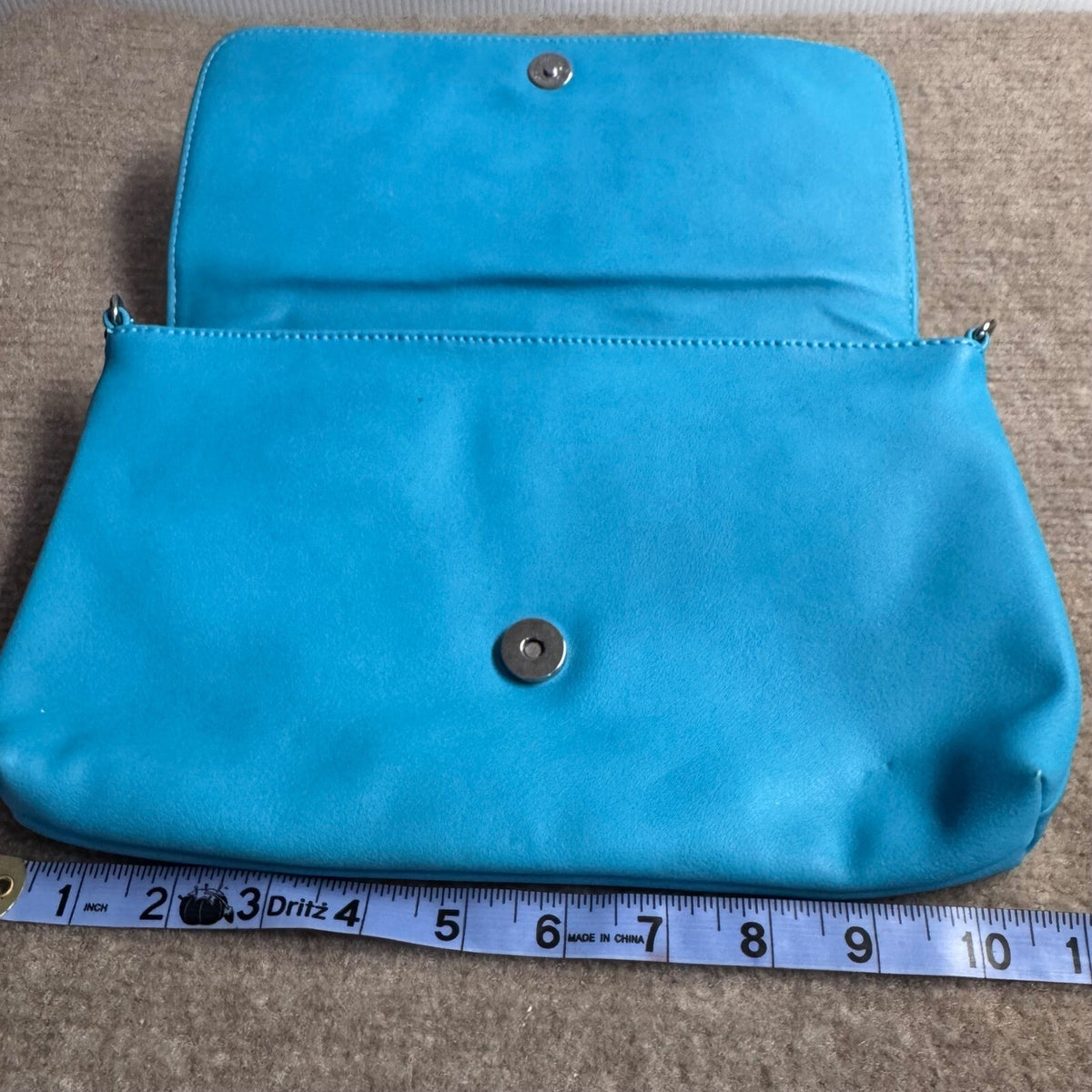 Moda Laser Cut Floral Crossbody Bag Women Blue Faux Leather Boho Festival