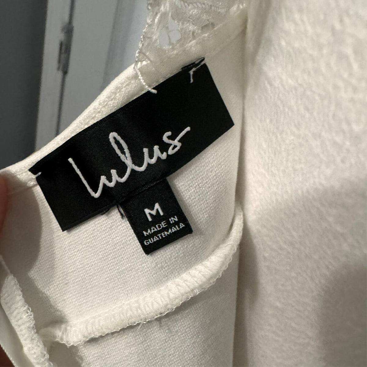 Lulus My Beloved M Lace Maxi Dress Women Small White Keyhole Open Back Layer NWT