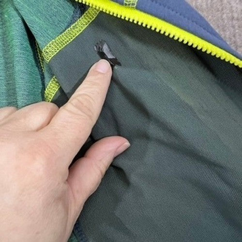 Eddie Bauer First Ascent Windbreaker Jacket Mens M Blue Yellow Lightweight