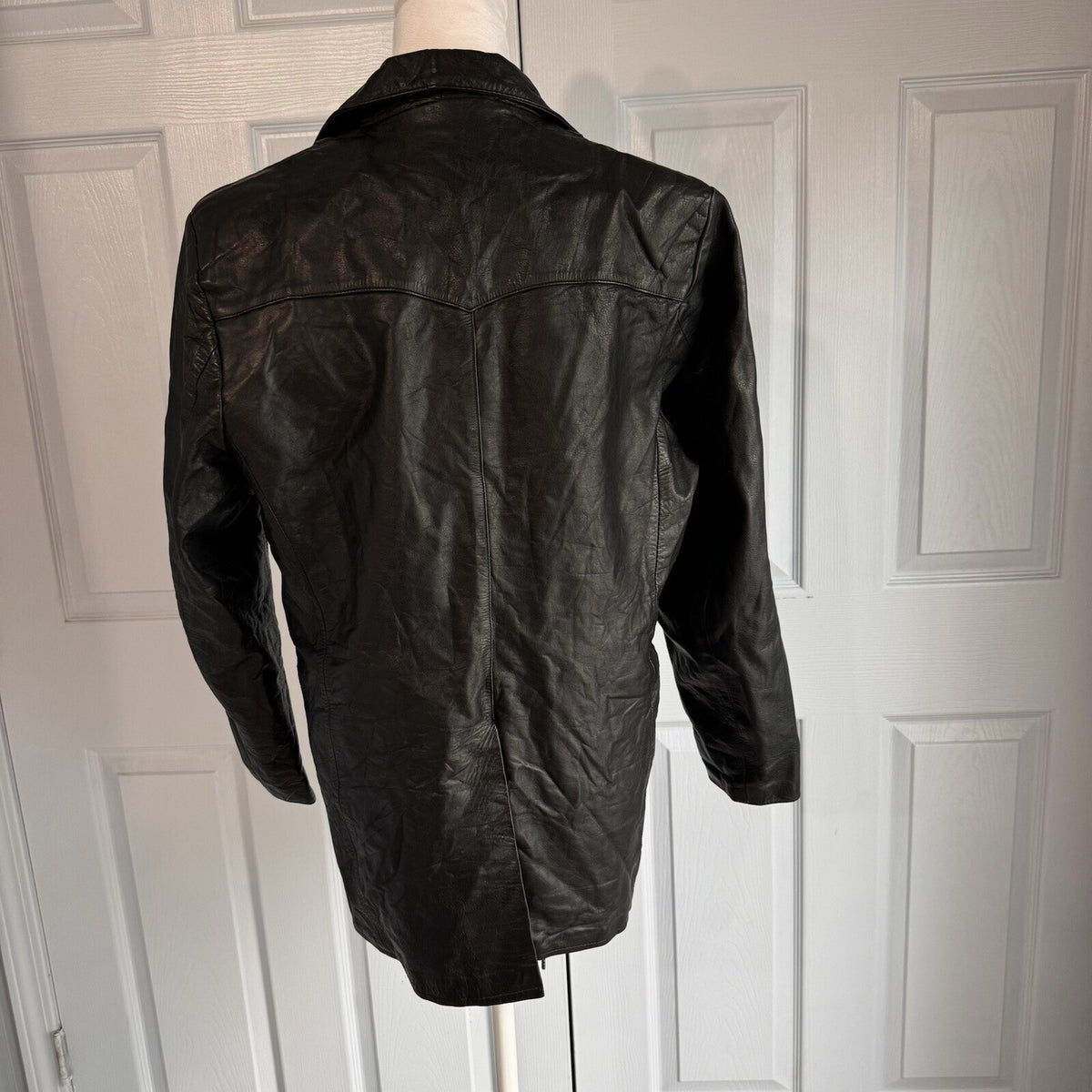 DIM Originales Men Sz 40 Black Leather Blazer Western Country