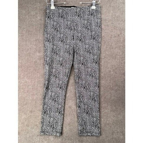 Calvin Klein Women's Pants Size 14 Black White Abstract Print Career Trousers