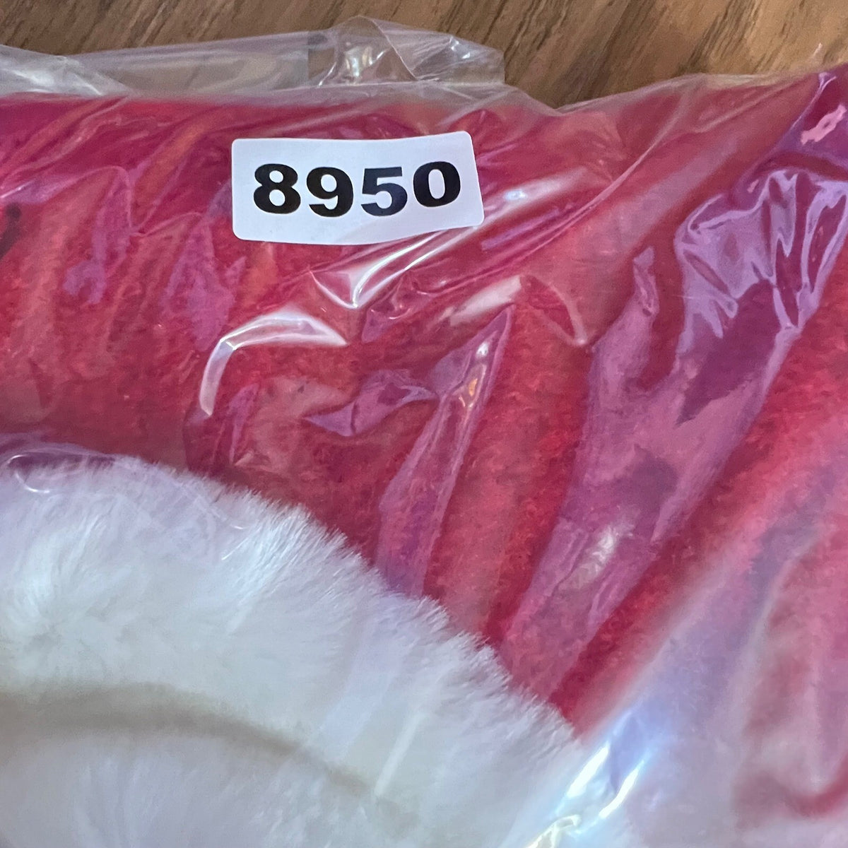 Vintage Heirlooms by Polly Flinders Cardigan Girl 4 Wool Christmas Faux Fur FLAW