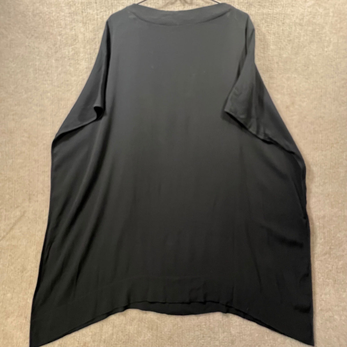 DIANE VON FURSTENBERG Black Beonica Keyhole Draped Jersey Dress Shift Medium