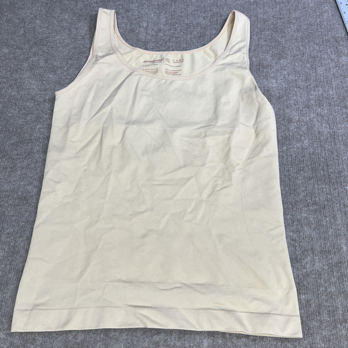 Shapermint Essentials All Day Every Day Shaper Tank in Tan - Size 2X