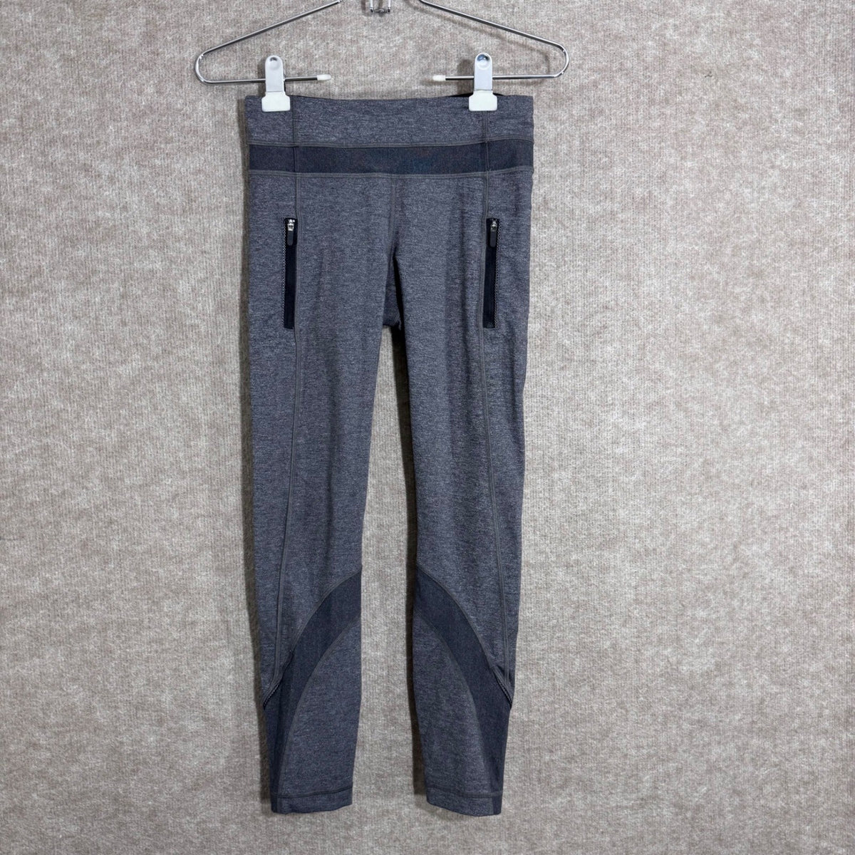 Lululemon Leggings Womens 4 Gray Tight Stuff Tight Compression Athletic Yoga