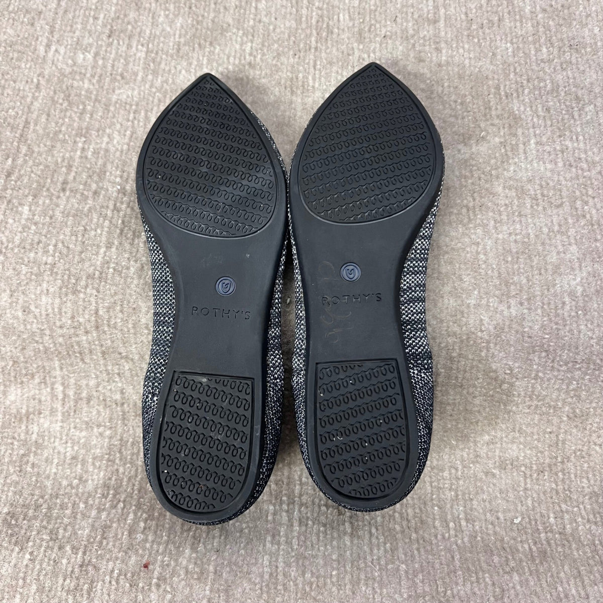 ROTHYS The Point Flats Granite Heather  Women's Shoes 7 L Retired Breathable