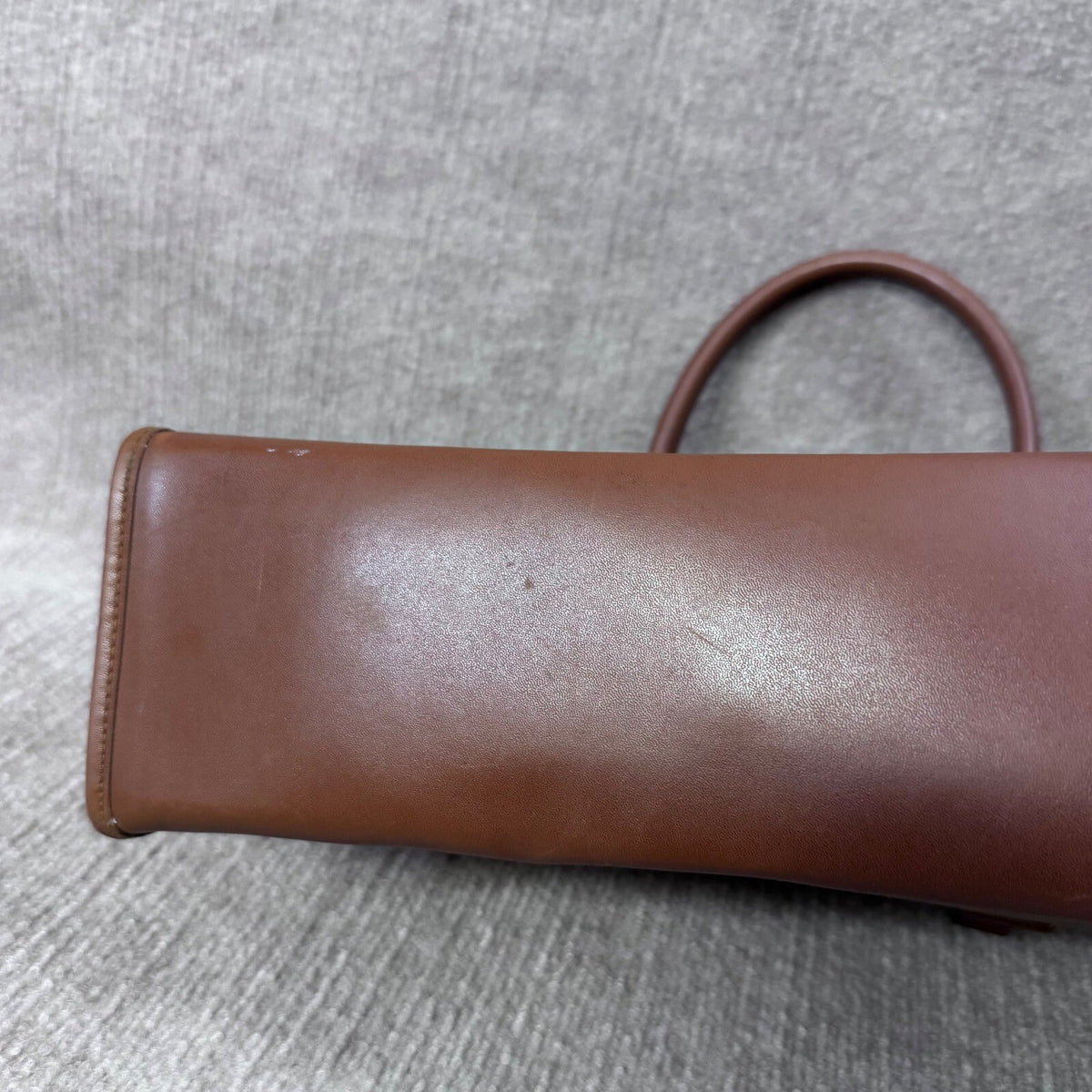 Vintage Guess Satchel Handbag, Structured Shoulder Bag, Tan Brown Plaid Lining