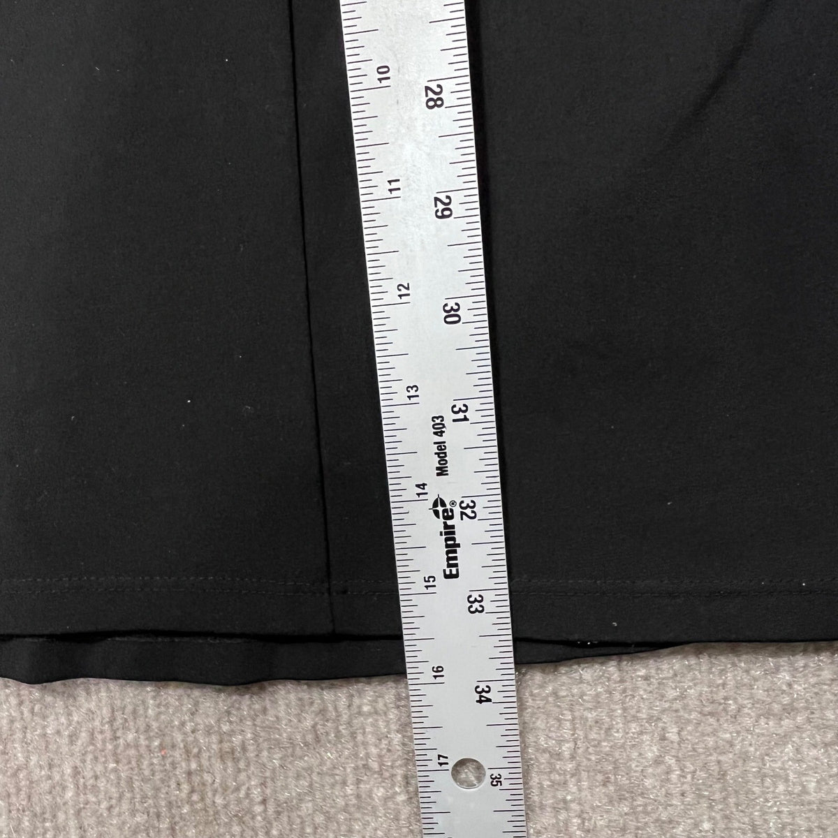 Calvin Klein Black Short Sleeve Studded Neck Shift Dress Gold Zipper