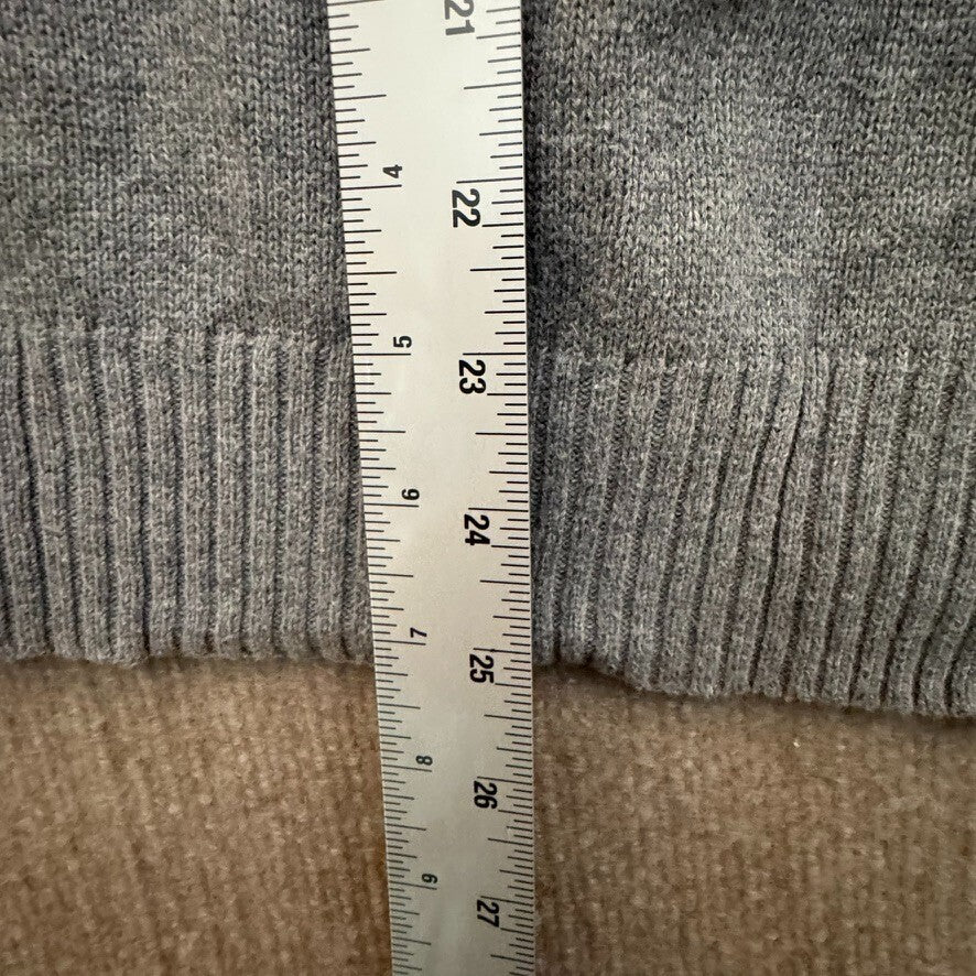Aeropostale Men's Lg Gray Crew Neck Sweater Preppy Soft Neutral Grandpa