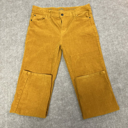 Thereabouts Pants Women’s 16.5P Plus Mustard Corduroy High Rise Straight  NEW