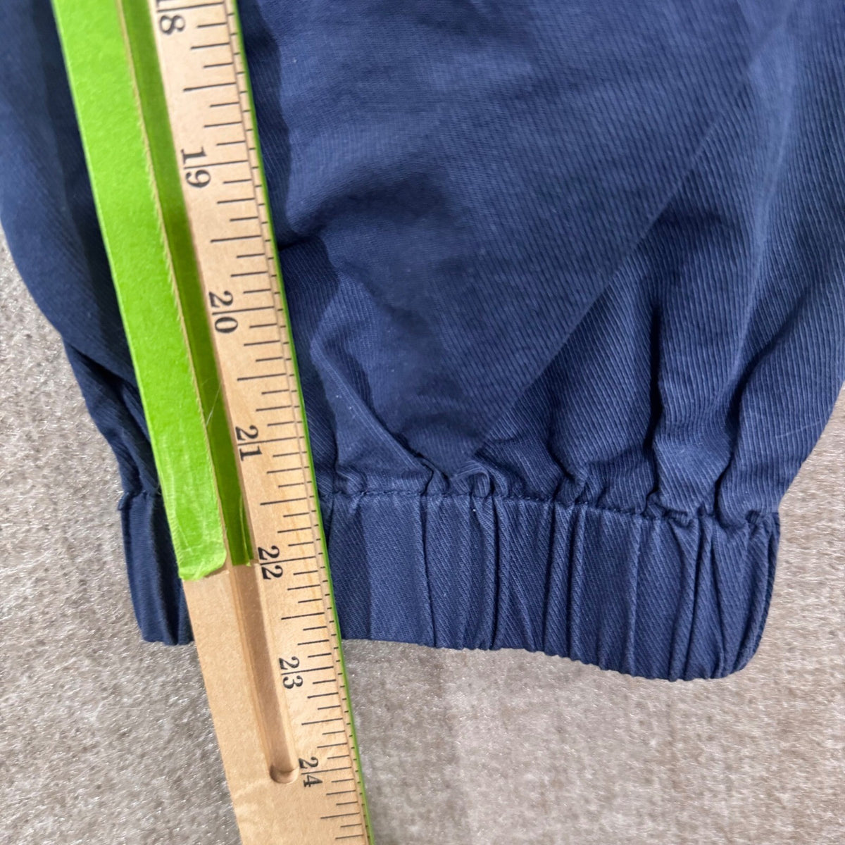 Halara Jogger Pants Womens Medium Blue Cotton Elastic Waist Boho Minimalist