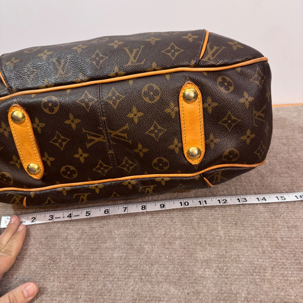 Louis Vuitton Galliera PM Monogram Canvas Shoulder Bag Brown Luxury SD1089 READ