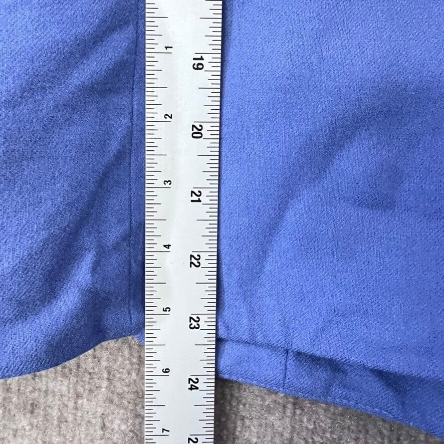 Vintage Pendleton 18W Virgin Wool Periwinkle Blue Button Front Blazer Jacket
