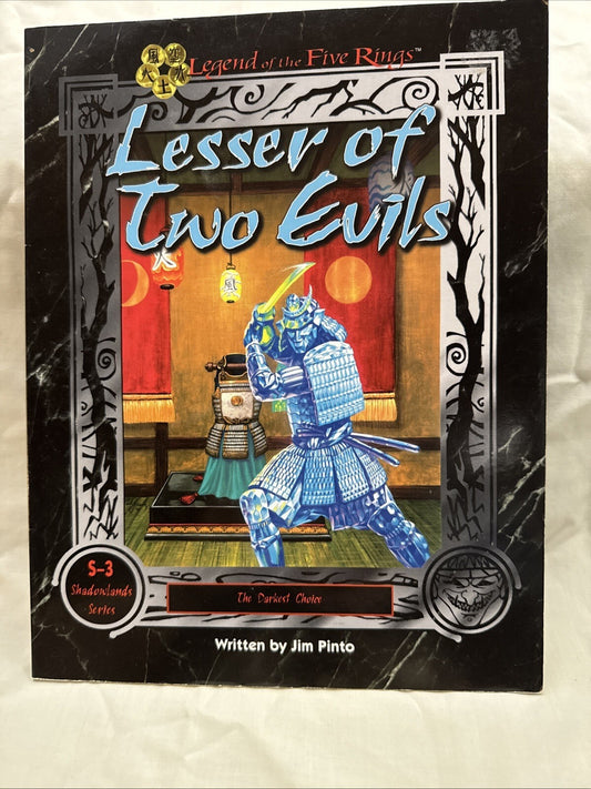 AEG L5R RPG 1st-2nd Ed Lesser of Two Evils VG Legend Of The Five Rings