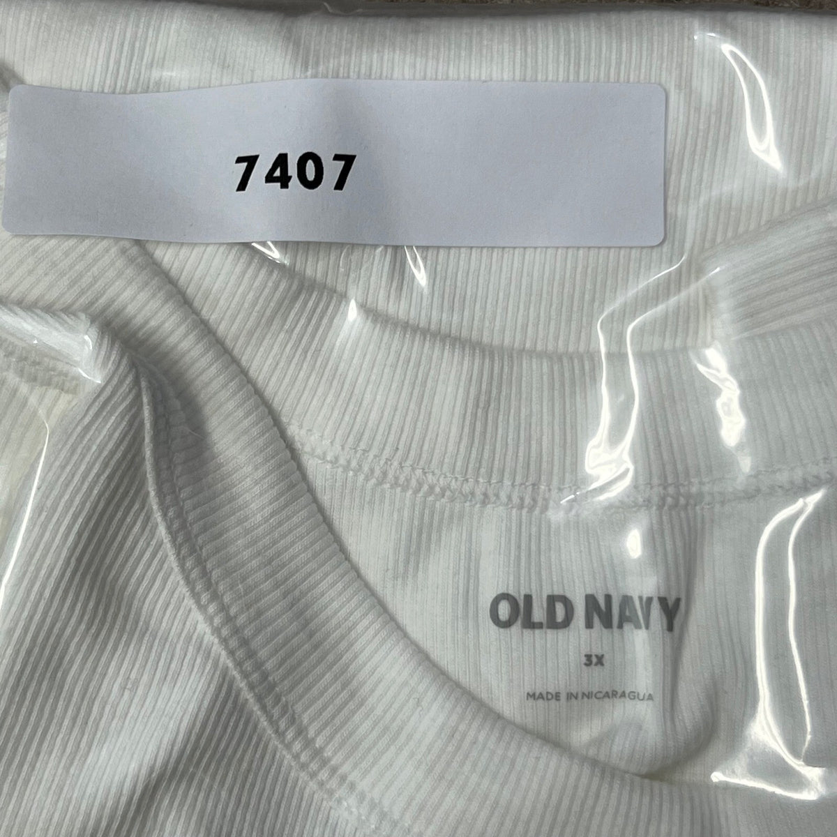 Old Navy Women's White Ribbed Knit Sleeveless Tank Top Casual Basic 3X Plus Size