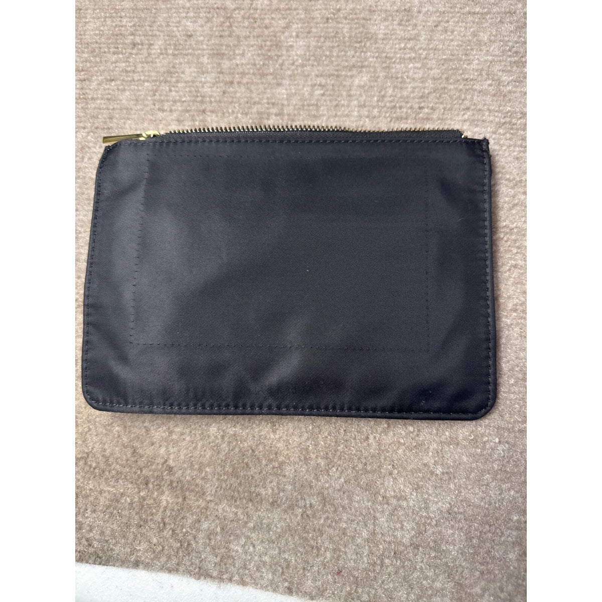 Tutilo New York Black Nylon Cosmetic Travel Pouch Zipper Organizer