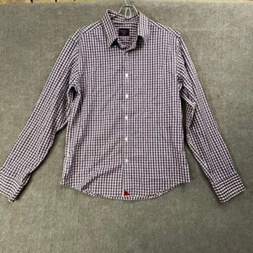 UNTUCKit Mens Medium Slim Fit Wrinkle Free Gingham Check Button Up Shirt