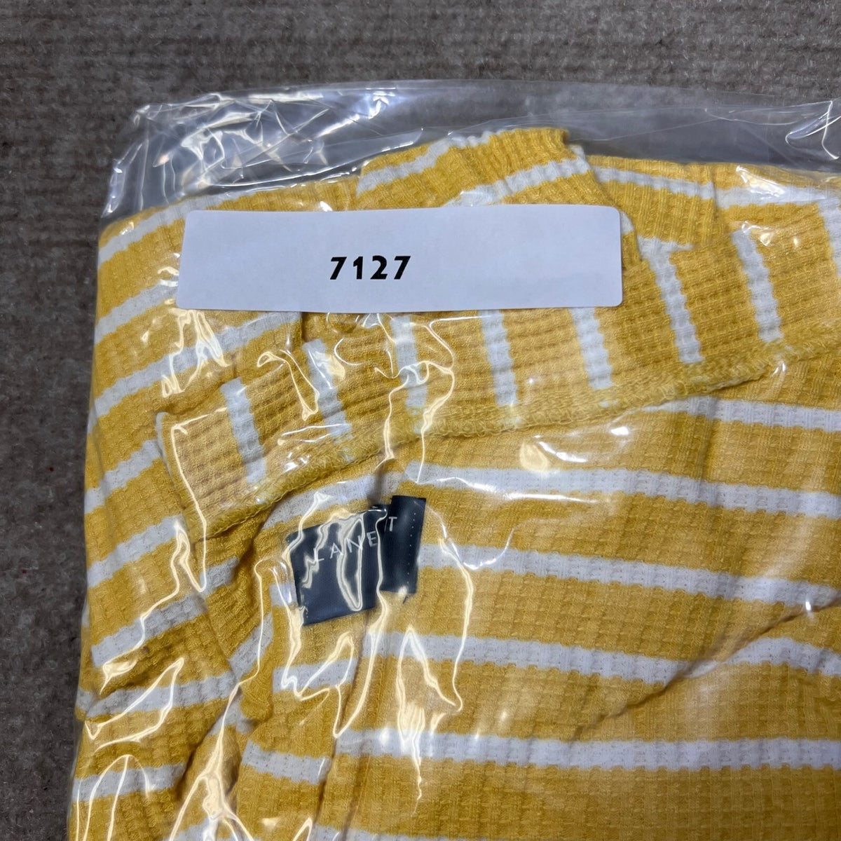 Lane Bryant Women's Plus Size 26/28 Yellow Striped Button Tie Front Top