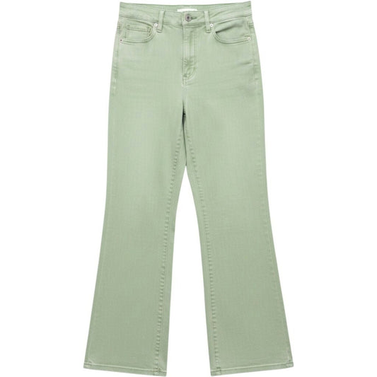 Alice + Olivia Jeans Womens 25 Green High Rise Wide Leg Denim Trousers Sage