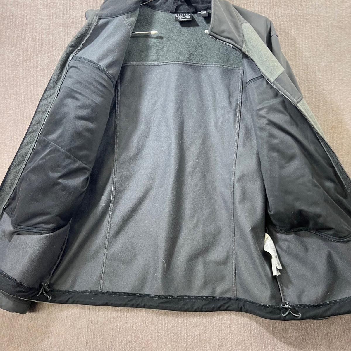 Mountain Hardwear Airshield Elite Fleece Lined Softshell Jacket Men M Gray