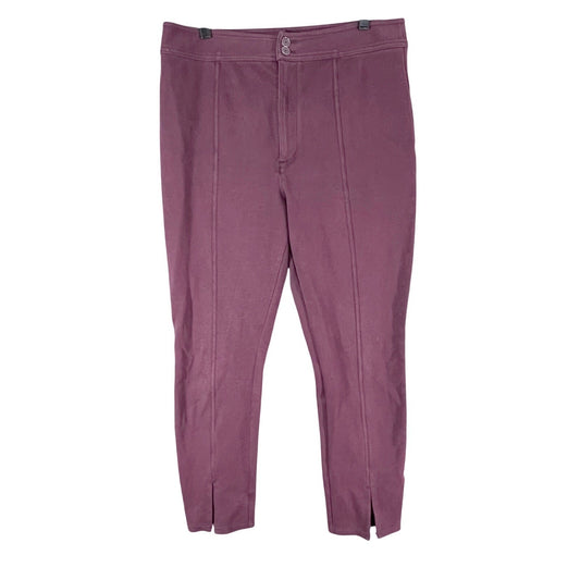Maeve Anthropologie Slim Ankle Pants Women 14 Pintuck Stretchy Minimalist