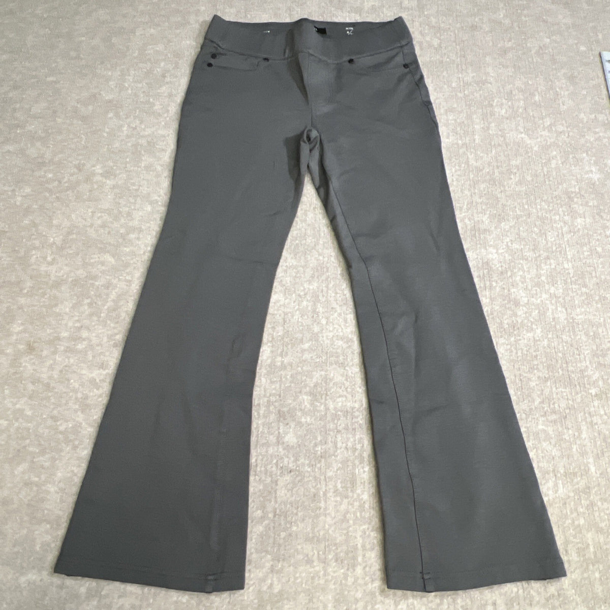 Liverpool Legging Womens 4 Petite 27 Gray Kimberly Pull On Bootcut Low Rise